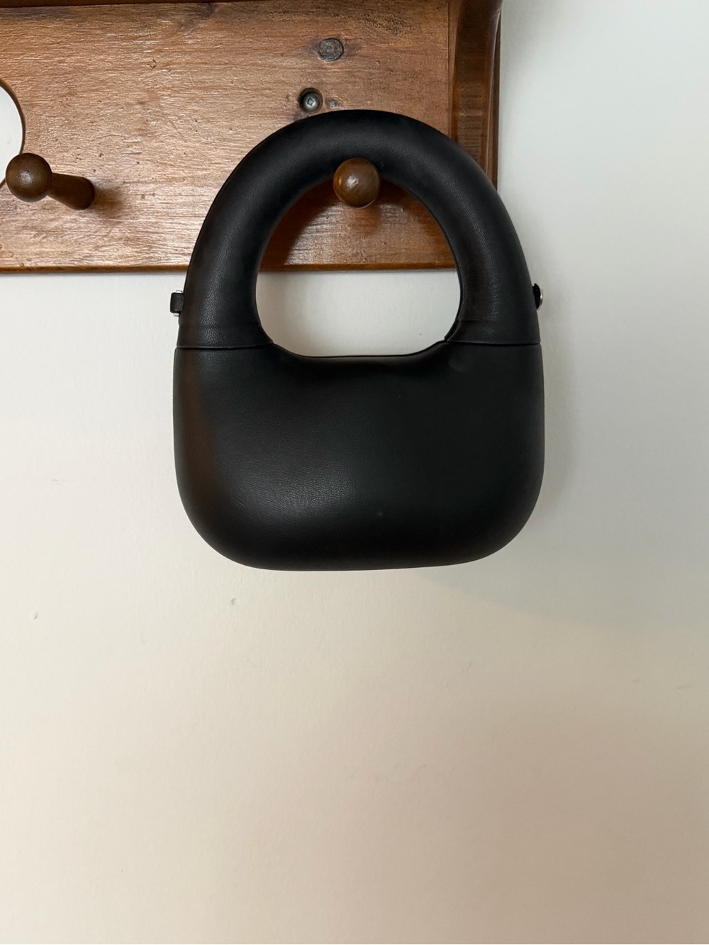 Zara Mini Black Rounded Handle Bag - Picture 4 of 5